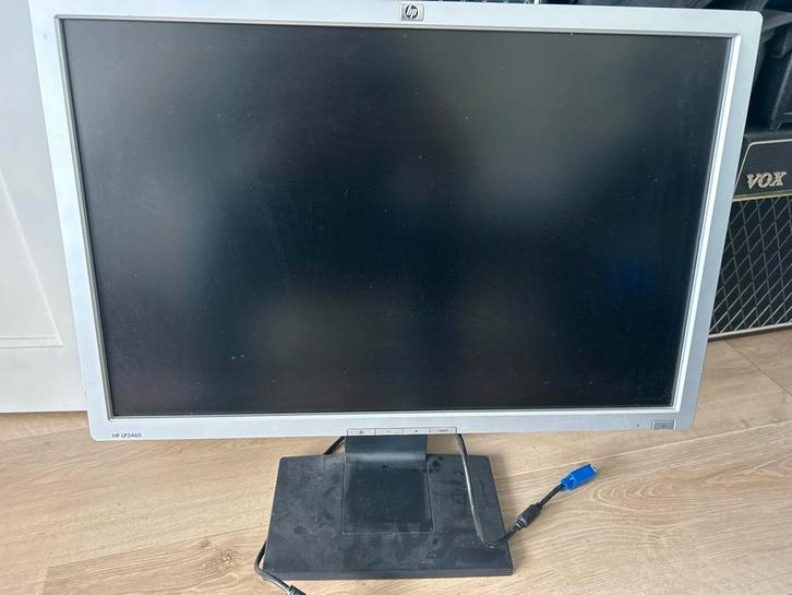 HP LP2465 24 INCH scherm - incl. kabels! Evt.2 stuks., Computers en Software, Monitoren, Gebruikt, 60 Hz of minder, VGA, Overige typen