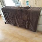 dubbelzijdige bruine plaid, Ophalen of Verzenden, Zo goed als nieuw