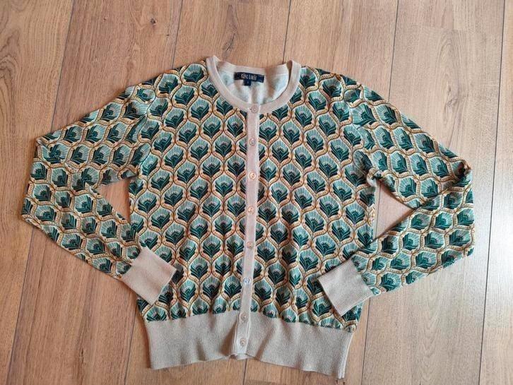 King Louie Cardi Roundneck S zgan, Kleding | Dames, Truien en Vesten, Zo goed als nieuw, Maat 38/40 (M), Overige kleuren, Ophalen of Verzenden