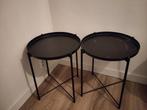 Twee IKEA GLADOM Bijzet tafeltjes, Huis en Inrichting, Tafels | Bijzettafels, Ophalen, Rond, Minder dan 55 cm, 45 tot 60 cm