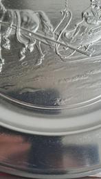 Wandbord kerstbord Pewter, Ophalen of Verzenden, Zo goed als nieuw