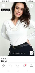 Cassis creme lange mouw shirt top maat XL, Verzenden, Beige, Maat 46/48 (XL) of groter, Nieuw