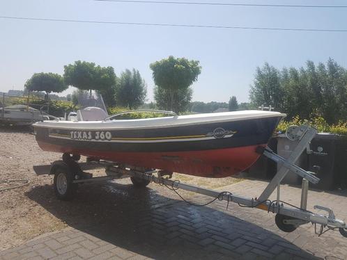 texas 360 console met Yamaha 6 pk en trailer, Watersport en Boten, Motorboten en Motorjachten, Gebruikt, Polyester, Tot 6 meter