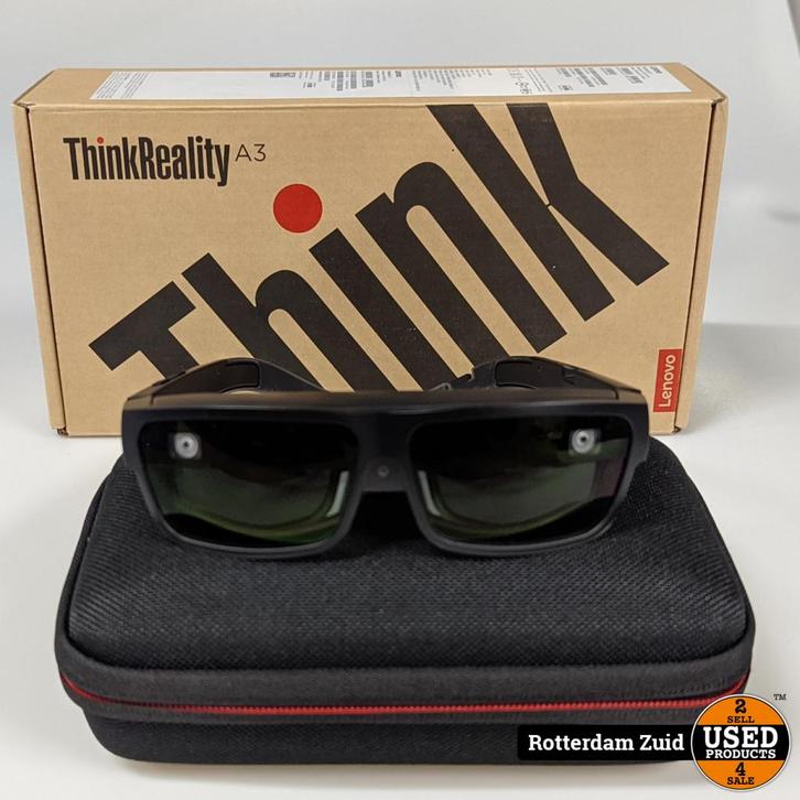 Lenovo ThinkReality A3 Smart Glasses in Doos | Nette Staat, Spelcomputers en Games, Virtual Reality, Zo goed als nieuw