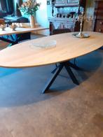Eiken eettafel, ovaal 240x110.NIEUW., Ophalen, 100 tot 150 cm, Vijf personen of meer, Eikenhout
