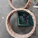 Kerstboomstandaard met rotan mand, Huis en Inrichting, Ophalen of Verzenden, Gebruikt