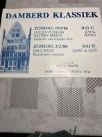 Vintage Poster Damberd Klassiek, Verzamelen, Posters, Deurposter of groter, Rechthoekig Liggend, Ophalen of Verzenden, Zo goed als nieuw