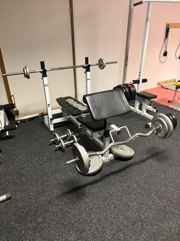 Gorilla sport universele halterbank wit 108 kg beschikbaar voor biedingen