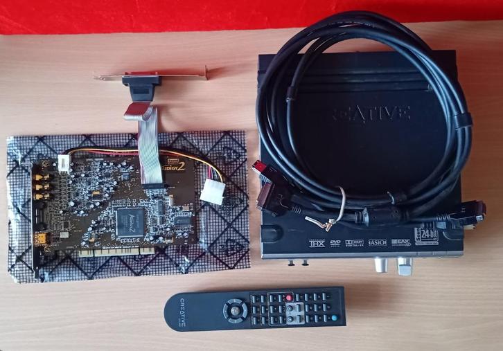 Soundblaster Audigy 2 platinum EX compleet met kabels, Computers en Software, Vintage Computers, Verzenden