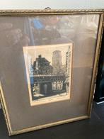 Ets Middensteiger Rotterdam - A.W. van Munster, Antiek en Kunst, Kunst | Etsen en Gravures, Ophalen of Verzenden