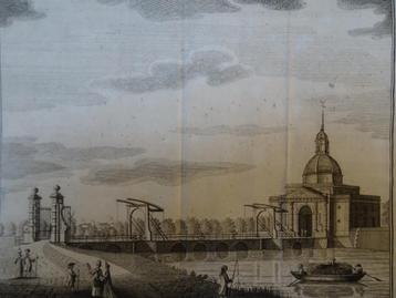 gravure De Muider Poort, Amsterdam, de Bakker, 1780  beschikbaar voor biedingen