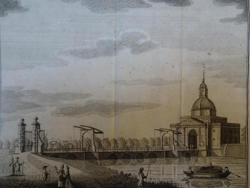 gravure De Muider Poort, Amsterdam, de Bakker, 1780, Antiek en Kunst, Kunst | Etsen en Gravures, Verzenden