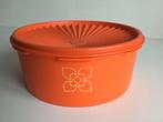 Tupperware koektrommel oranje zonnedeksel sterdeksel, Ophalen of Verzenden, Oranje, Bus of Trommel