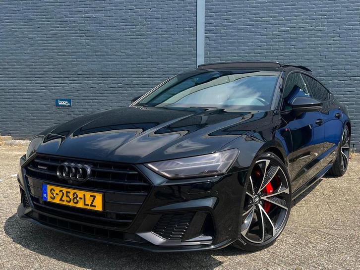Audi A7 55 Tfsi Quattro 340pk S Tronic 2018 Zwart, Auto's, Audi, Particulier, A7, Benzine, Hatchback, Automaat, Geïmporteerd, Zwart