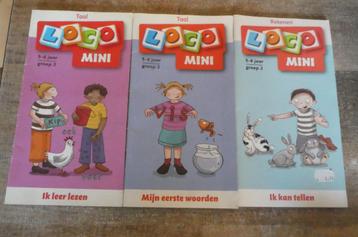 Mini loco 3 boekjes Eerste woorden en Tellen vanaf 5 jaar beschikbaar voor biedingen
