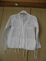 Soepele wit katoenen tuniek blouse ELIANE et LENA 152 prima, Meisje, Gebruikt, Ophalen of Verzenden, Overhemd of Blouse