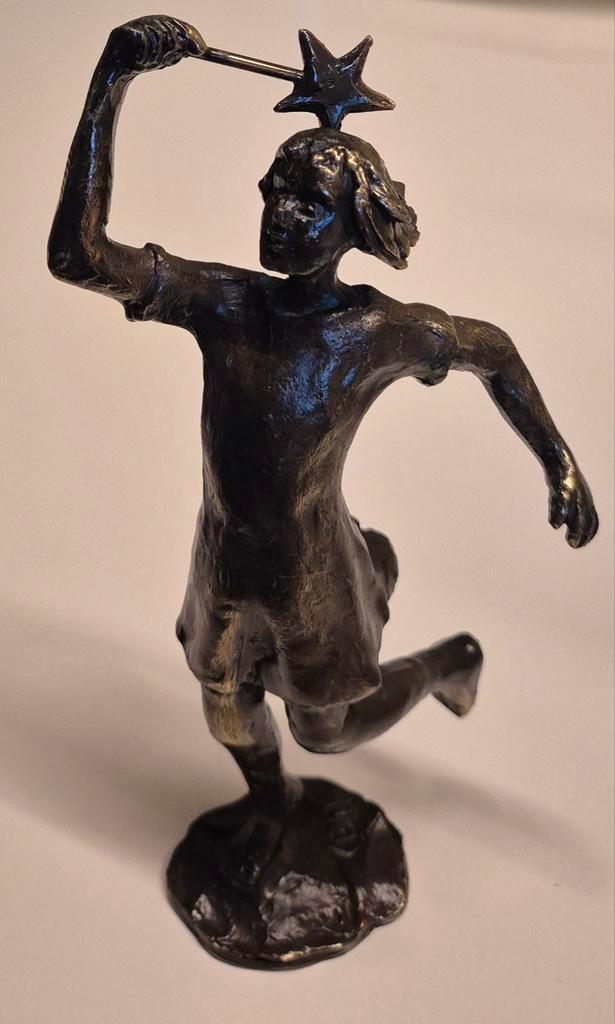 Bronzen Beeldje Meisje met Ster - Corry Ammerlaan, Antiek en Kunst, Kunst | Beelden en Houtsnijwerken, Ophalen of Verzenden