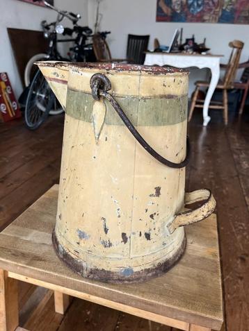 BROCANTE: Franse MELK/WATERKAN 1930, goede staat 20x29x25cm beschikbaar voor biedingen
