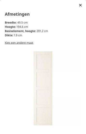 Ikea pax BERGSBO deuren 3 stuks