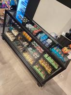 Vintage Toonbank Vitrine Mangohout, Ophalen of Verzenden