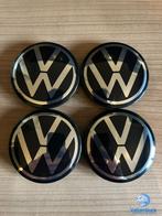 ORIGINELE VW Volkswagen naafkap naafdop set zwart, Auto diversen, Wieldoppen, Gebruikt, Ophalen of Verzenden