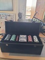 Poker spel 1 kaartspel 4 fiches rollen compleet, Ophalen of Verzenden, Zo goed als nieuw
