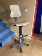 hoge geveerde werkplaats stoel, Ophalen, Gebruikt, Beige, Bureaustoel