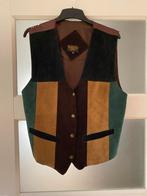 Vintage suède gilet - Maat XL, Kleding | Heren, Kostuums en Colberts, Bruin, Ophalen of Verzenden, Zo goed als nieuw, Maat 56/58 (XL)