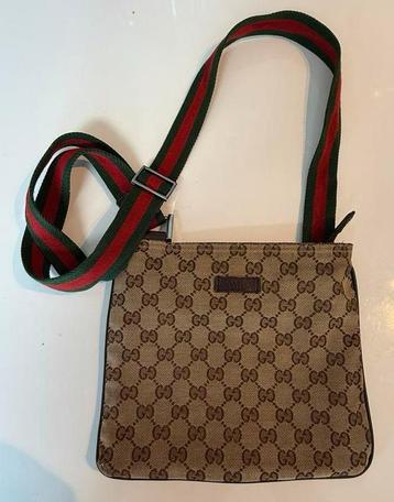 Gucci GG canvas sherry line 146390 small messenger bag beschikbaar voor biedingen