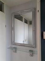 spiegel/barokspiegel met facet geslepen spiegel en planchet, Huis en Inrichting, Woonaccessoires | Spiegels, Ophalen, Gebruikt