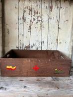 Grote oude houten bak, Ophalen, Gebruikt, 50 tot 75 cm