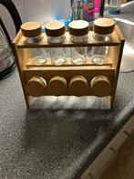 Kruidenrek met potjes, Ophalen of Verzenden, Zo goed als nieuw