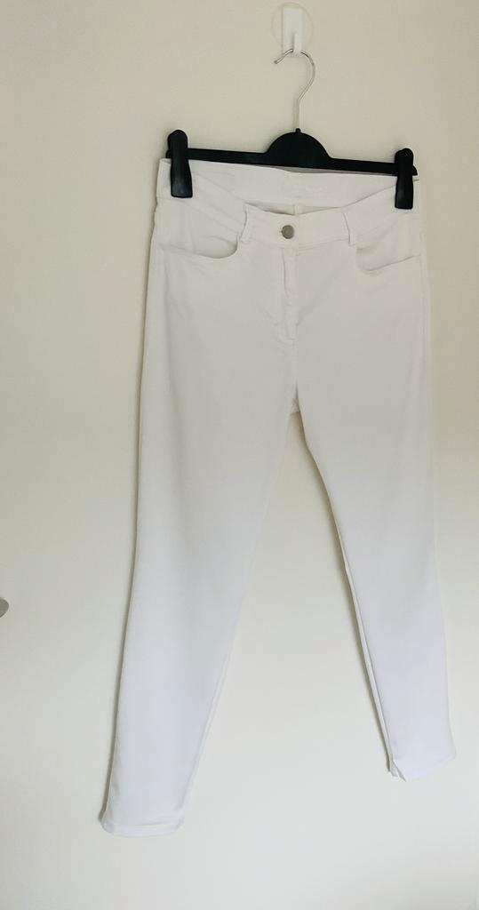 Sneeuwwitte broek v.BRAX, mt 38, lang, als nieuw!!, Kleding | Dames, Broeken en Pantalons, Zo goed als nieuw, Maat 38/40 (M), Wit
