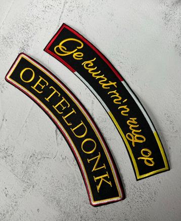 Set van 2 Oeteldonk rugemblemen beschikbaar voor biedingen