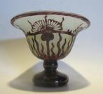Le Verre Francais cameo glas coupe, Schneider distels, Antiek en Kunst, Antiek | Glas en Kristal, Ophalen of Verzenden
