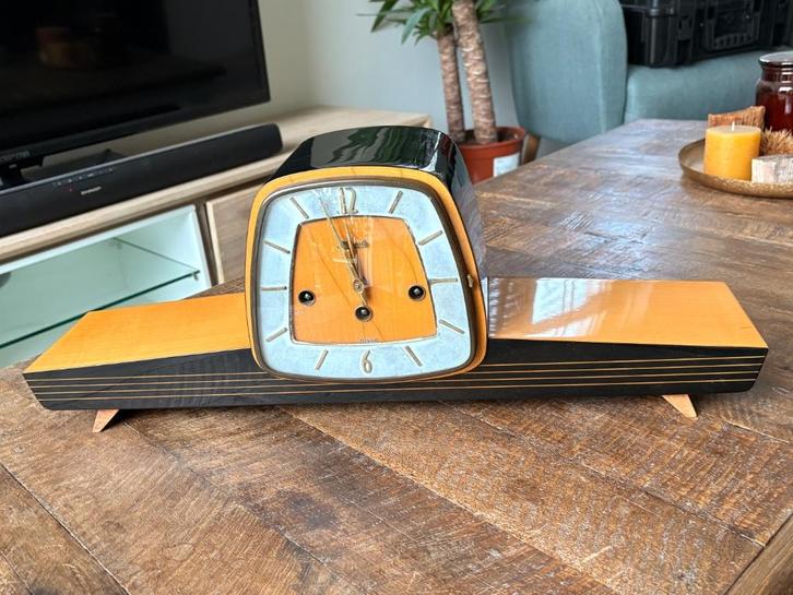 Hermle tafelklok, pracht exemplaar pendule, Antiek en Kunst, Antiek | Klokken, Ophalen