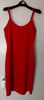 Moq travelstof lange top jurk rood mt m, Kleding | Dames, Maat 38/40 (M), Moq, Ophalen of Verzenden, Zo goed als nieuw