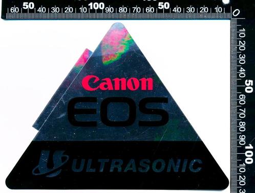 Sticker: Canon - EOS Ultrasonic, Verzamelen, Stickers, Zo goed als nieuw, Bedrijf of Vereniging, Ophalen of Verzenden
