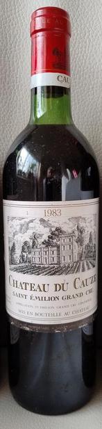 Te koop 1 x Chateau du Cauze AC Saint Emilion grand cru 1983, Ophalen of Verzenden, Zo goed als nieuw, Frankrijk, Rode wijn