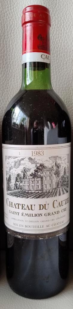 Te koop 1 x Chateau du Cauze AC Saint Emilion grand cru 1983 beschikbaar voor biedingen