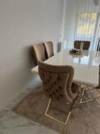 6 Stuks Eetkamerstoelen - Stijlvol en Comfortabel, Huis en Inrichting, Stoelen, Ophalen, Overige kleuren, Zo goed als nieuw, Stof