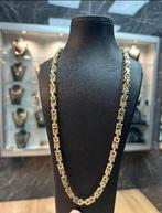Prachtige 14k gouden platte koningsketting, Ophalen of Verzenden, Nieuw, Goud