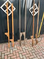 3 paar stelten hout, Ophalen, Gebruikt