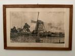 Ets van Gerard Schouten uit de jaren50., Antiek en Kunst, Kunst | Etsen en Gravures, Ophalen of Verzenden