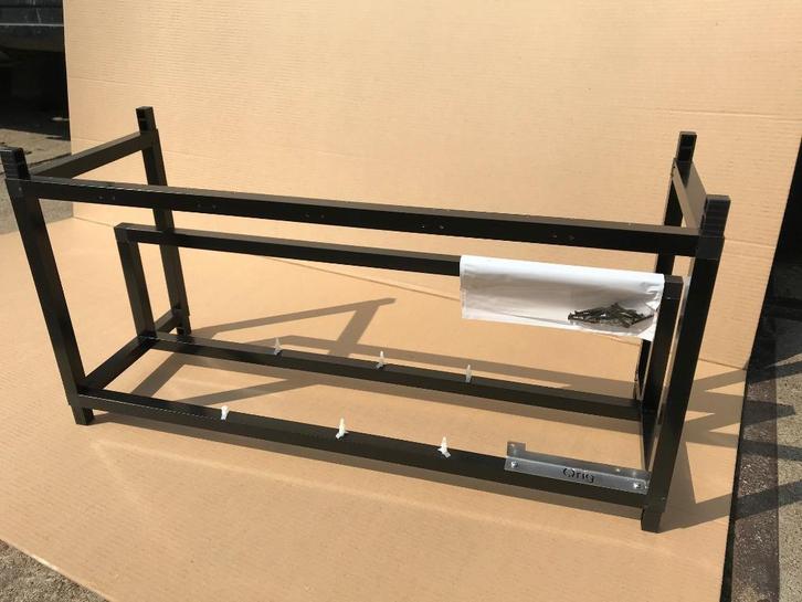 Mining rig frame XL riser ondersteuning 6-8 gpu Qrig, Computers en Software, Videokaarten, Nieuw, AMD, Ophalen of Verzenden