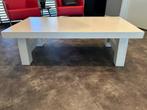 Salontafel Big Top van Keijser en Co. wit, Ophalen, 100 tot 150 cm, Eikenhout, 50 tot 100 cm