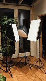 3-delige Softbox set (Fotografie / Video), Ophalen, Zo goed als nieuw, Lamp of Flitsset