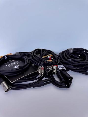 Set zgan audiokabels (XLR, Jack, Tulp)  beschikbaar voor biedingen