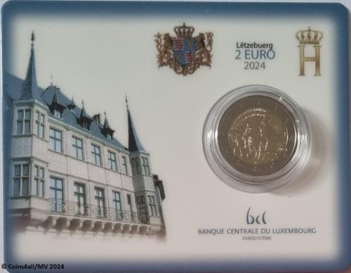 Luxenburg coincard 2024; 175ste sterfdag van groothertog, Postzegels en Munten, Munten | Europa | Euromunten, Setje, 2 euro, Luxemburg