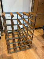 Antiek hoiten wijnrek hout rek voor 24 flessen, Ophalen of Verzenden, Zo goed als nieuw, Hout, Minder dan 50 cm